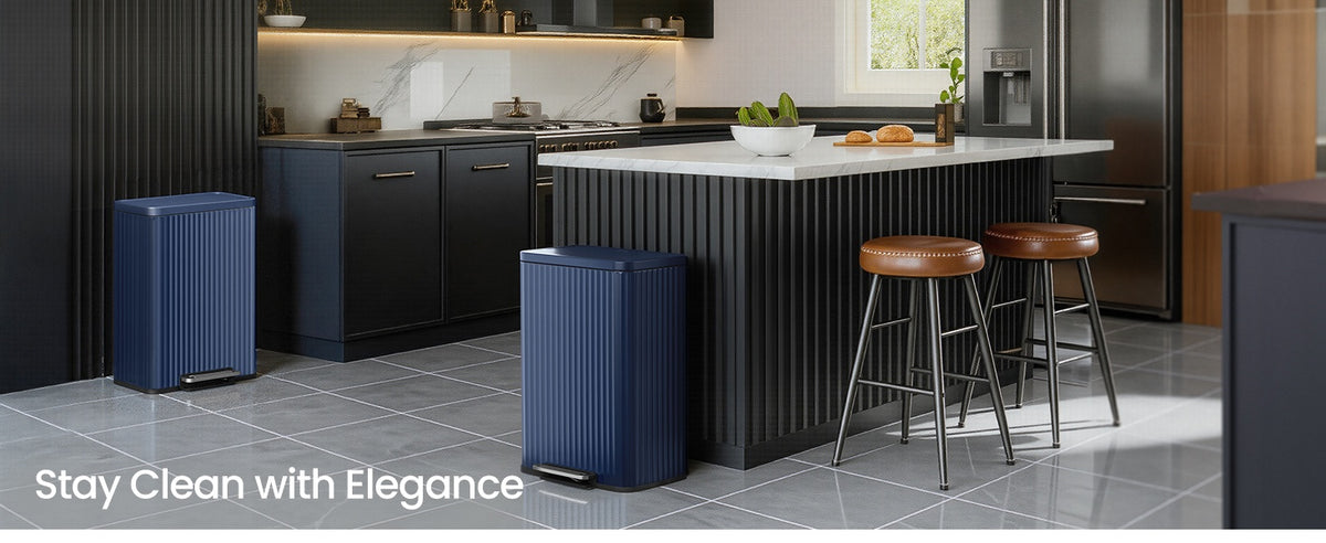 Stainless Steel Garbage Can With Lid And Removable Inner Bucket - product photo 84