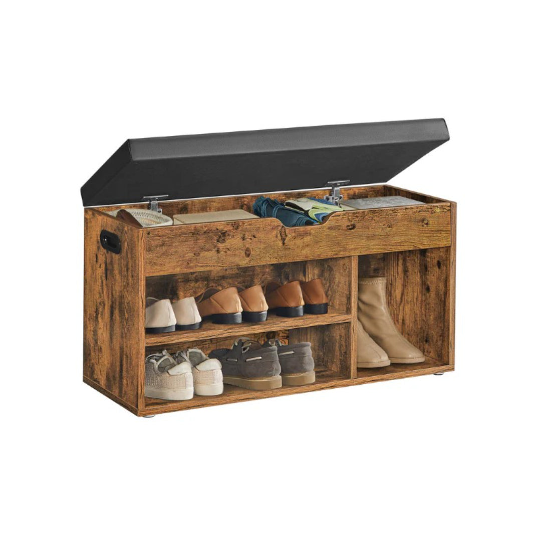 Shoe Storage Bench With Cushion – product view 1 | Stanwick Interiors
