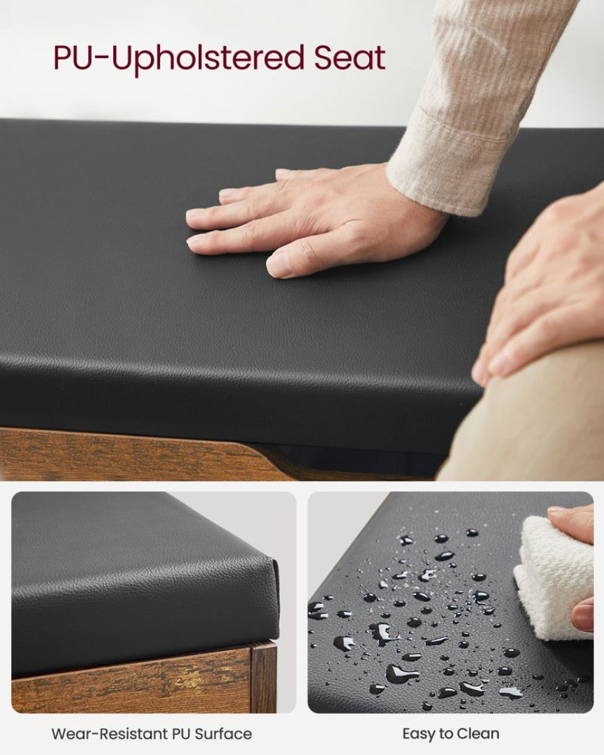 Shoe Storage Bench With Cushion – product view 11 | Stanwick Interiors