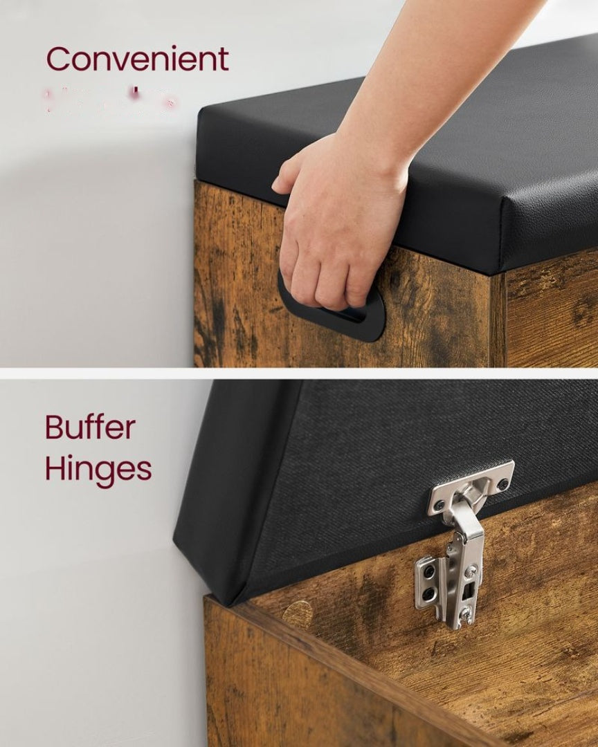 Shoe Storage Bench With Cushion – product view 13 | Stanwick Interiors
