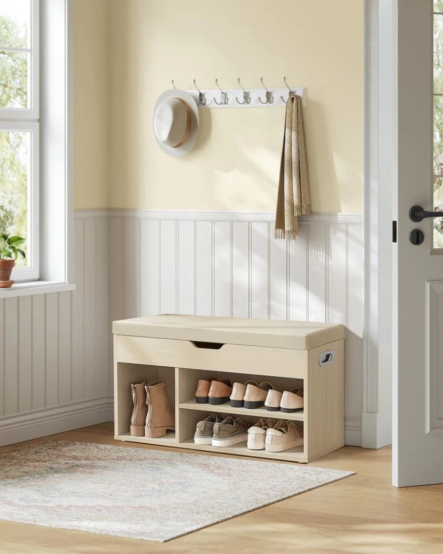 Shoe Storage Bench With Cushion – product view 15 | Stanwick Interiors
