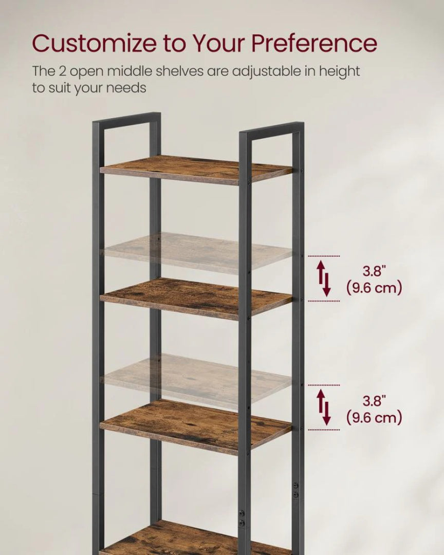 6 Tier Bookcase With Door – product view 6 | Stanwick Interiors