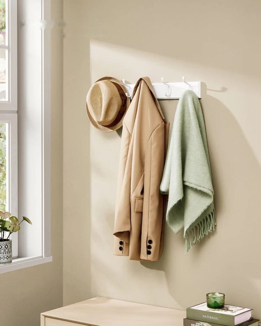 Wall Mounted Coat Rack With 10 Hooks – product view 2 | Stanwick Interiors