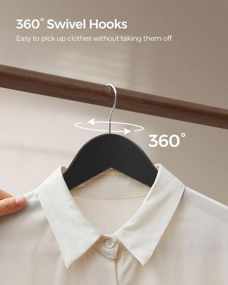Wood Coat Hangers 20 Pack With Shoulder Notches – product view 9 | Stanwick Interiors