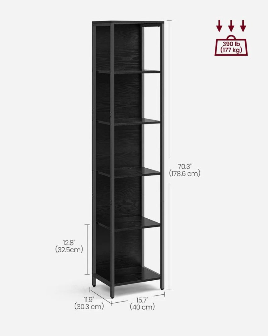 6 Tier LED Bookshelf With Dimmable Lights – product view 6 | Stanwick Interiors