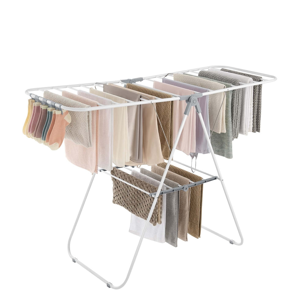 Clothes Drying Rack With Sock Clips - product photo 01